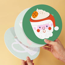 Load image into Gallery viewer, Mini Paint by Numbers Set - Discs Ø7.9" (6 pieces) - Christmas Mugs