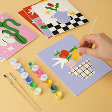 Load image into Gallery viewer, Mini Paint by Numbers Set 5.9"x7.9" (6 pieces) - Whimsy and Wonder