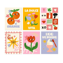 Load image into Gallery viewer, Mini Paint by Numbers Set 5.9"x7.9" (6 pieces) - Sweet Soleil Figured'Art