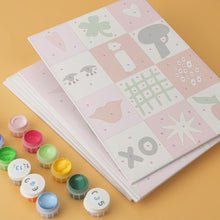 Load image into Gallery viewer, Mini Paint by Numbers Set 5.9"x7.9" (6 pieces) - Sweet Soleil