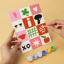 Load image into Gallery viewer, Mini Paint by Numbers Set 5.9"x7.9" (6 pieces) - Sweet Soleil