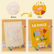 Load image into Gallery viewer, Mini Paint by Numbers Set 5.9"x7.9" (6 pieces) - Sweet Soleil
