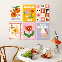 Load image into Gallery viewer, Mini Paint by Numbers Set 5.9"x7.9" (6 pieces) - Sweet Soleil