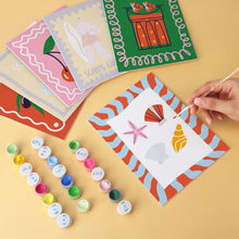 Load image into Gallery viewer, Mini Paint by Numbers Set 5.9"x7.9" (6 pieces) - Summer Vibes 1