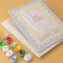 Load image into Gallery viewer, Mini Paint by Numbers Set 5.9"x7.9" (6 pieces) - Summer Vibes 1