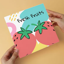 Load image into Gallery viewer, Mini Paint by Numbers Set 7.9"x7.9" (6 pieces) - Fresh Fruits