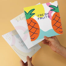 Load image into Gallery viewer, Mini Paint by Numbers Set 7.9"x7.9" (6 pieces) - Fresh Fruits