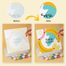 Load image into Gallery viewer, Mini Paint by Numbers Set 7.9"x7.9" (6 pieces) - Fresh Fruits
