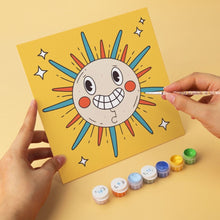 Load image into Gallery viewer, Mini Paint by Numbers Set 7.9"x7.9" (6 pieces) - Retro Pop Icons