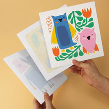 Load image into Gallery viewer, Mini Paint by Numbers Set 7.9"x7.9" (6 pieces) - Painted Wildlife 1