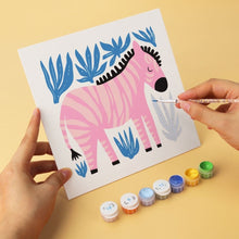 Load image into Gallery viewer, Mini Paint by Numbers Set 7.9"x7.9" (6 pieces) - Painted Wildlife 2