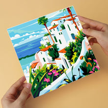 Load image into Gallery viewer, Mini Paint by Numbers Set 7.9"x7.9" (6 pieces) - Mediterranean Brushstrokes