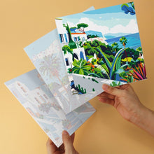Load image into Gallery viewer, Mini Paint by Numbers Set 7.9"x7.9" (6 pieces) - Mediterranean Brushstrokes