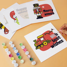 Load image into Gallery viewer, Mini Paint by Numbers Set 7.9"x7.9" (6 pieces) - Festive Mini Prints