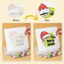 Load image into Gallery viewer, Mini Paint by Numbers Set 7.9"x7.9" (6 pieces) - Festive Mini Prints