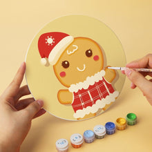 Load image into Gallery viewer, Mini Paint by Numbers Set - Discs Ø7.9" (6 pieces) - Gingerbread Friends 1