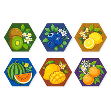 Load image into Gallery viewer, Mini Paint by Numbers Set - Hexagons (6 pieces) - Juicy Collection Figured'Art