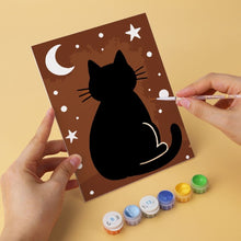Load image into Gallery viewer, Mini Paint by Numbers Set 5.9"x7.9" (6 pieces) - Cozy Critters