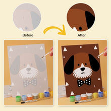Load image into Gallery viewer, Mini Paint by Numbers Set 5.9"x7.9" (6 pieces) - Cozy Critters