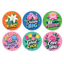 Load image into Gallery viewer, Mini Paint by Numbers Set - Discs Ø7.9" (6 pieces) - Be Kind Collection Figured'Art