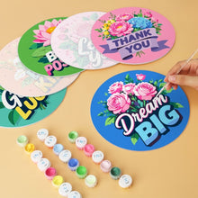 Load image into Gallery viewer, Mini Paint by Numbers Set - Discs Ø7.9" (6 pieces) - Be Kind Collection
