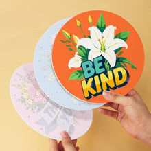 Load image into Gallery viewer, Mini Paint by Numbers Set - Discs Ø7.9" (6 pieces) - Be Kind Collection