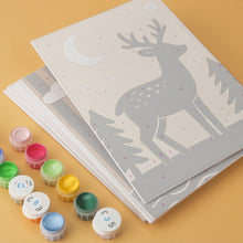 Load image into Gallery viewer, Mini Paint by Numbers Set 5.9"x7.9" (6 pieces) - Cozy Tales