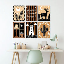 Load image into Gallery viewer, Mini Paint by Numbers Set 5.9"x7.9" (6 pieces) - Cozy Tales