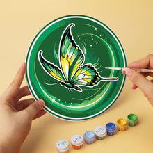 Load image into Gallery viewer, Mini Paint by Numbers Set - Discs Ø7.9" (6 pieces) - Emerald Wings