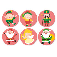 Load image into Gallery viewer, Mini Paint by Numbers Set - Discs Ø7.9" (6 pieces) - Christmas Character Figured'Art