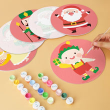Load image into Gallery viewer, Mini Paint by Numbers Set - Discs Ø7.9" (6 pieces) - Christmas Character