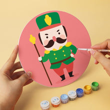 Load image into Gallery viewer, Mini Paint by Numbers Set - Discs Ø7.9" (6 pieces) - Christmas Character