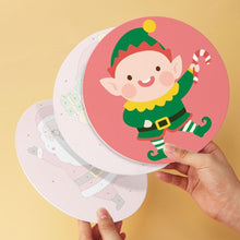Load image into Gallery viewer, Mini Paint by Numbers Set - Discs Ø7.9" (6 pieces) - Christmas Character