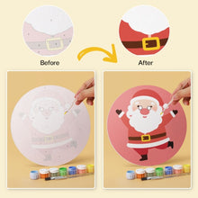 Load image into Gallery viewer, Mini Paint by Numbers Set - Discs Ø7.9" (6 pieces) - Christmas Character