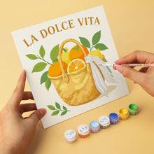 Load image into Gallery viewer, Mini Paint by Numbers Set 7.9"x7.9" (6 pieces) - Lemon Grove
