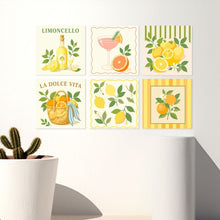 Load image into Gallery viewer, Mini Paint by Numbers Set 7.9"x7.9" (6 pieces) - Lemon Grove