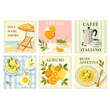 Load image into Gallery viewer, Mini Paint by Numbers Set 7.9"x7.9" (6 pieces) - Made in Italy Moments Figured'Art