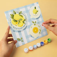 Load image into Gallery viewer, Mini Paint by Numbers Set 7.9"x7.9" (6 pieces) - Made in Italy Moments
