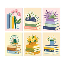 Load image into Gallery viewer, Mini Paint by Numbers Set 5.9"x7.9" (6 pieces) - Reading Garden Figured'Art