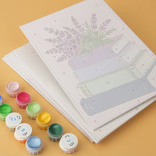Load image into Gallery viewer, Mini Paint by Numbers Set 5.9"x7.9" (6 pieces) - Reading Garden