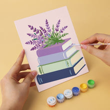 Load image into Gallery viewer, Mini Paint by Numbers Set 5.9"x7.9" (6 pieces) - Reading Garden