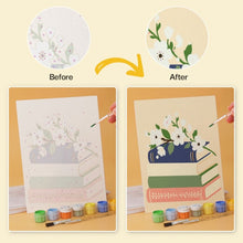 Load image into Gallery viewer, Mini Paint by Numbers Set 5.9"x7.9" (6 pieces) - Reading Garden