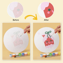 Load image into Gallery viewer, Mini Paint by Numbers Set - Discs Ø7.9" (6 pieces) - Sweet Christmas