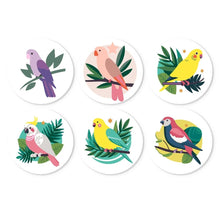 Load image into Gallery viewer, Mini Paint by Numbers Set - Discs Ø7.9" (6 pieces) - Colorful Wings Figured'Art
