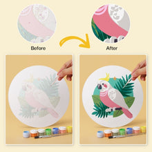 Load image into Gallery viewer, Mini Paint by Numbers Set - Discs Ø7.9" (6 pieces) - Colorful Wings