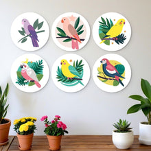 Load image into Gallery viewer, Mini Paint by Numbers Set - Discs Ø7.9" (6 pieces) - Colorful Wings