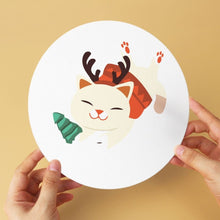 Load image into Gallery viewer, Mini Paint by Numbers Set - Discs Ø7.9" (6 pieces) - Festive Critter