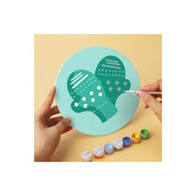 Load image into Gallery viewer, Mini Paint by Numbers Set - Discs Ø7.9" (6 pieces) - Mint Christmas Icons
