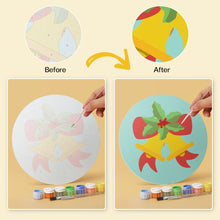 Load image into Gallery viewer, Mini Paint by Numbers Set - Discs Ø7.9" (6 pieces) - Mint Christmas Icons