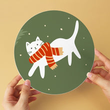 Load image into Gallery viewer, Mini Paint by Numbers Set - Discs Ø7.9" (6 pieces) - Cat's Christmas Corner
